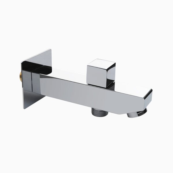 Square Bath Spout with Diverter